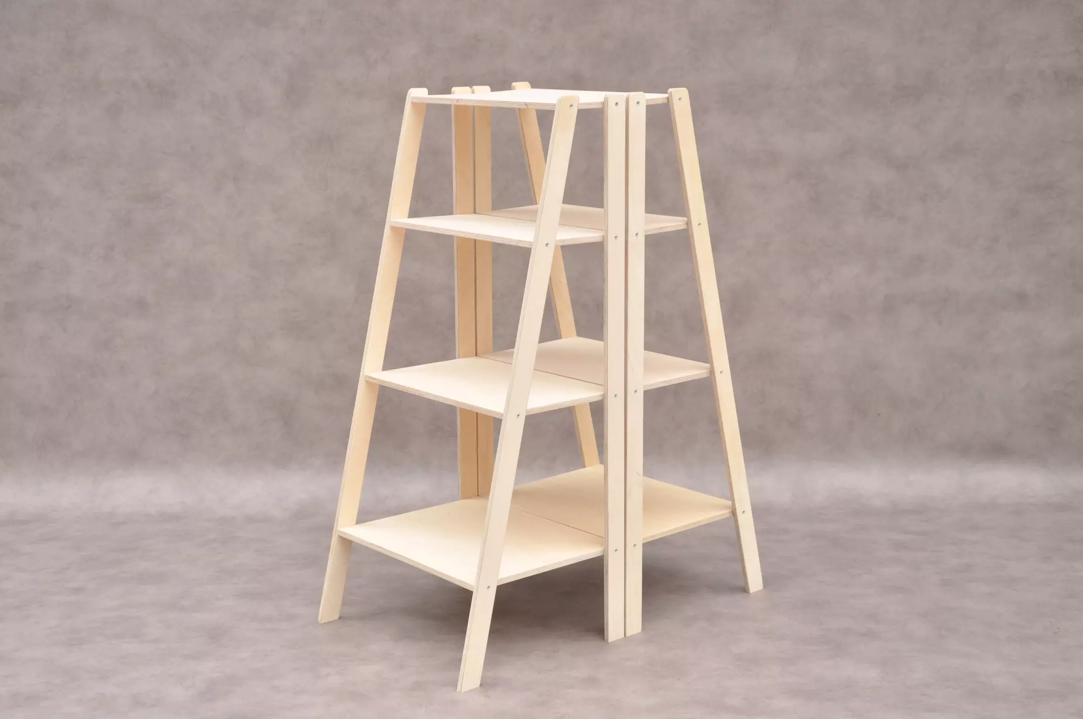 Montessori åben legetøjshylde til børn i sæt af 2, lav bogreol og opbevaringsreol i massivt træ til børnehøjde